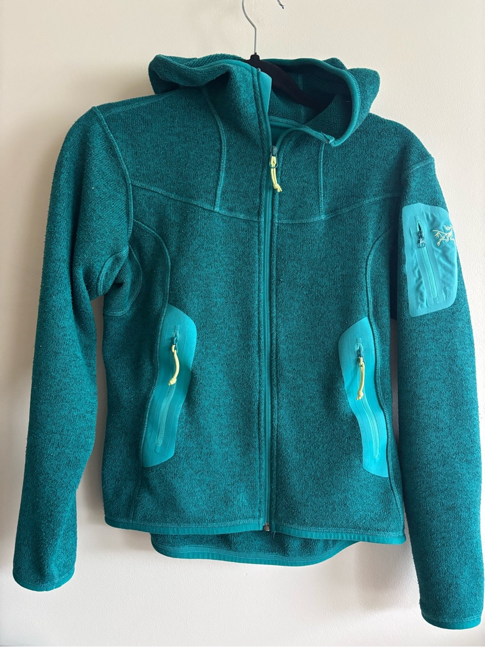 Arc'teryx Women’s Teal Hooded Fleece Jacket